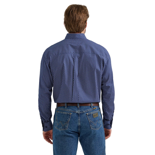 george strait dress shirts Wrangler Men's Teal Button Up Shirt and wrinkle Wrangler Mens George Strait Rust