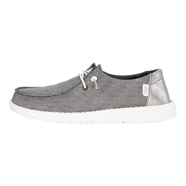 Hey Dude Women's Wendy Metallic Sparkle Charcoal - Main Image