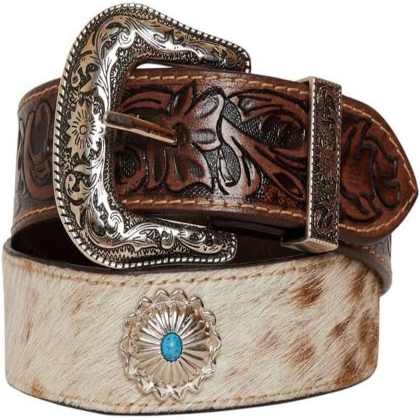 Myra Bags Mirky Brown Tooled Belt