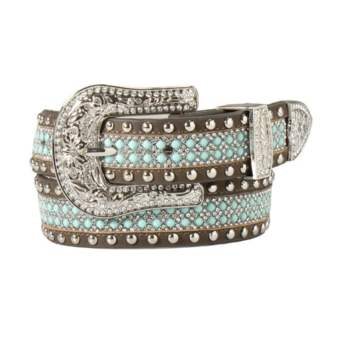 Angel Ranch Girl's Turquoise Crystal Belt