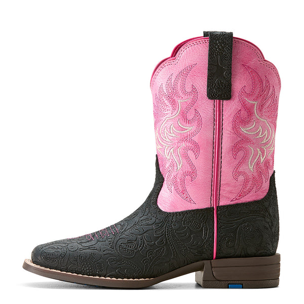 Ariat Kids' Pink Floral Outrider Boots main image 1
