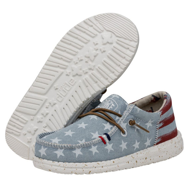 Hey Dude Youth Wally Americana Denim Star display picture 3