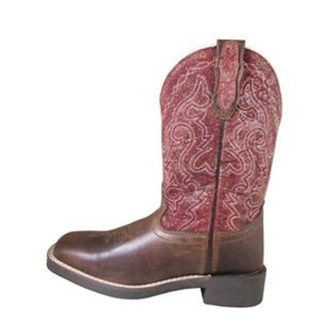 Smoky Mountain Kid's Odessa Brown/Vintage Red Boots