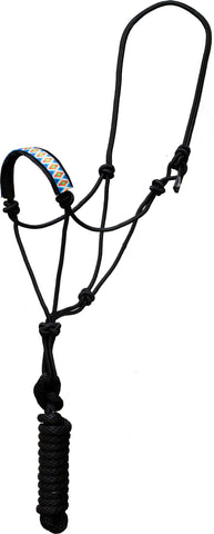 Aztec Pattern Rope Halter and Lead
