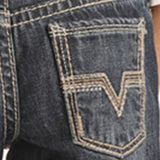 Rock & Roll Boys Dark Vintage Wash Bootcut Jeans