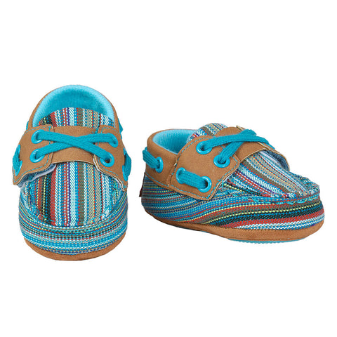 Turquoise Olivia Baby Bucker Shoes