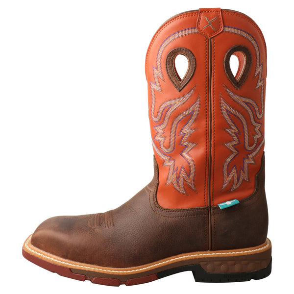 NEW TWISTED X men\'s nano safety-toe barnshield waterproof work boot in rustic br MXBN002_01.jpg?bw=550&bh=550 main image 3