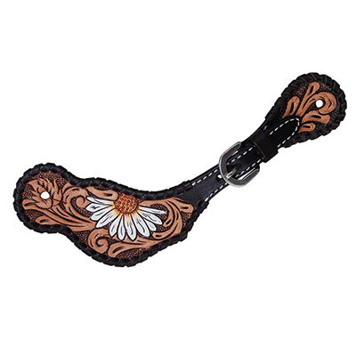 Ladies Painted Daisy Spur Straps