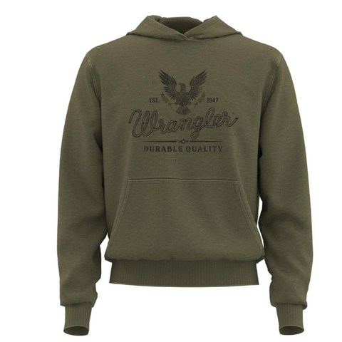 Wrangler Men's Olive Logo Hoodie