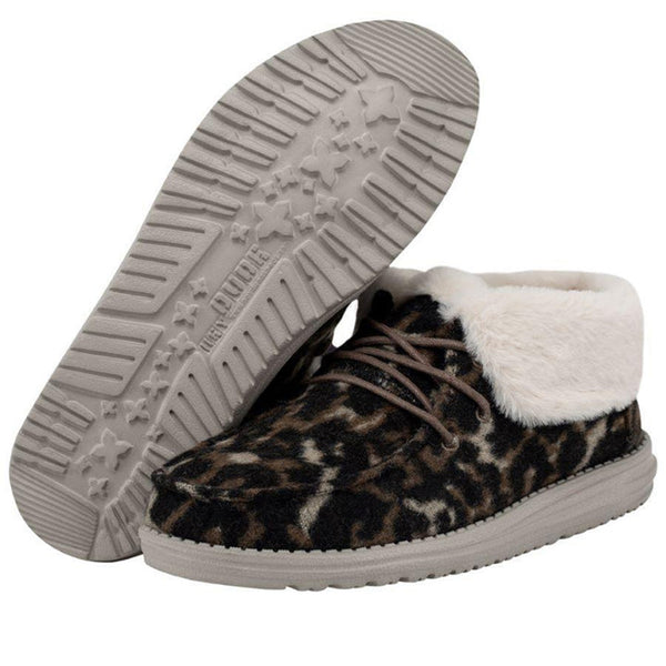 Cream Cheetah High Top Cheetah Print Hey Dudes Britt Cream Hey