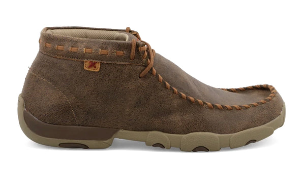 Twisted X Chukka Driving Moc Mens‎ 11M Taupe/Green The 4H Collection MDM0102 New Twisted X Men`s 4-H Chukka Driving Moc main image 2