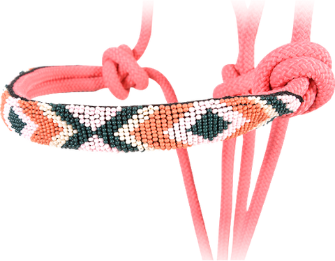 Pink Bead Rope Halter
