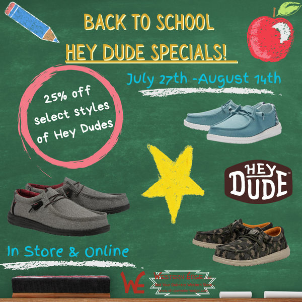 Back To School - Hey Dude Savings!!!