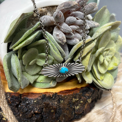 "Nattie" necklace close up view