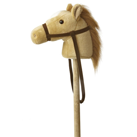 37" Beige Stick Horse