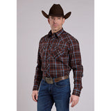 Roper Men's Performance Plaid Button Up