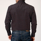 Back side view of the shirt, Back has one western yoke. 