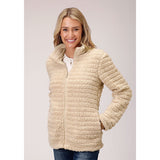 Roper Western Jacket Women's Zip Fleece in Cream