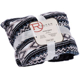 Roper Black Aztec Throw Blanket