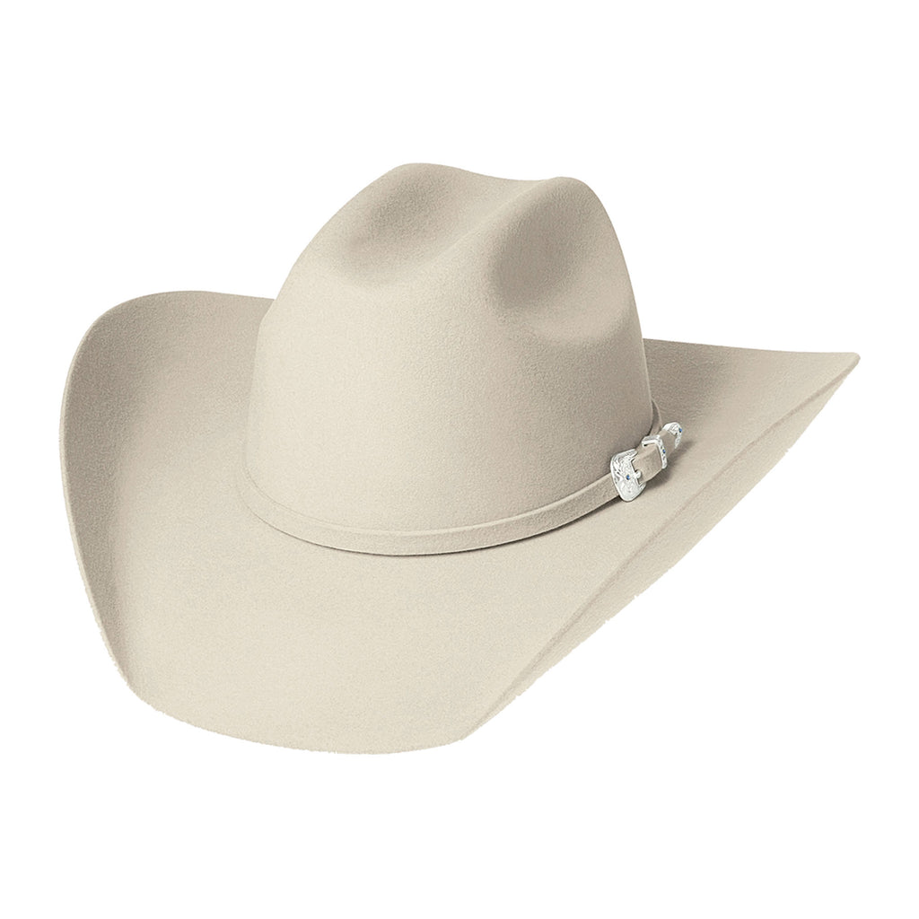 Buckskin colored felt cowboy hat. 