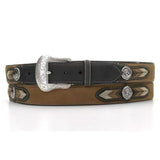 Nocona Men's Black\Brown Lace Belt