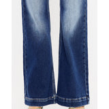 KanCan Women's Med Stone High Rise Flare