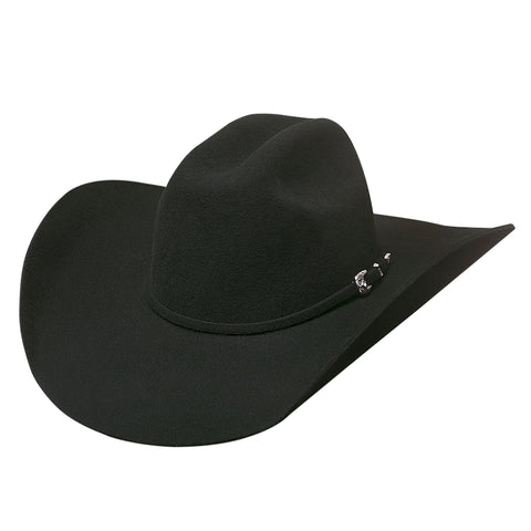 Bullhide 4X Black Broken Horn Hat
