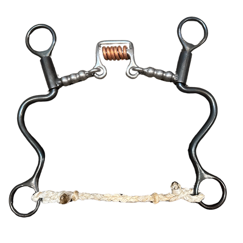Long cavalry ball bar square port bit.