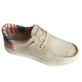 Beige American Flag Shoe
