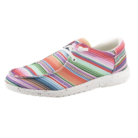 Roper Women's Serape Striped Canvas Shoe