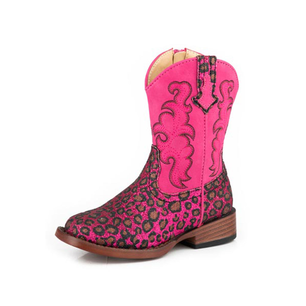 Roper Infant Pink Leopard Boot