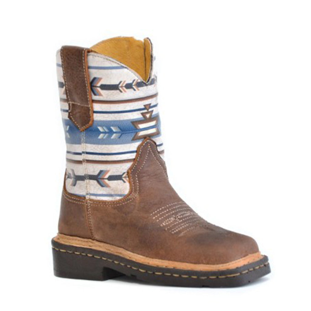 Roper Kids Aztek Multi Color Square Toe Boot