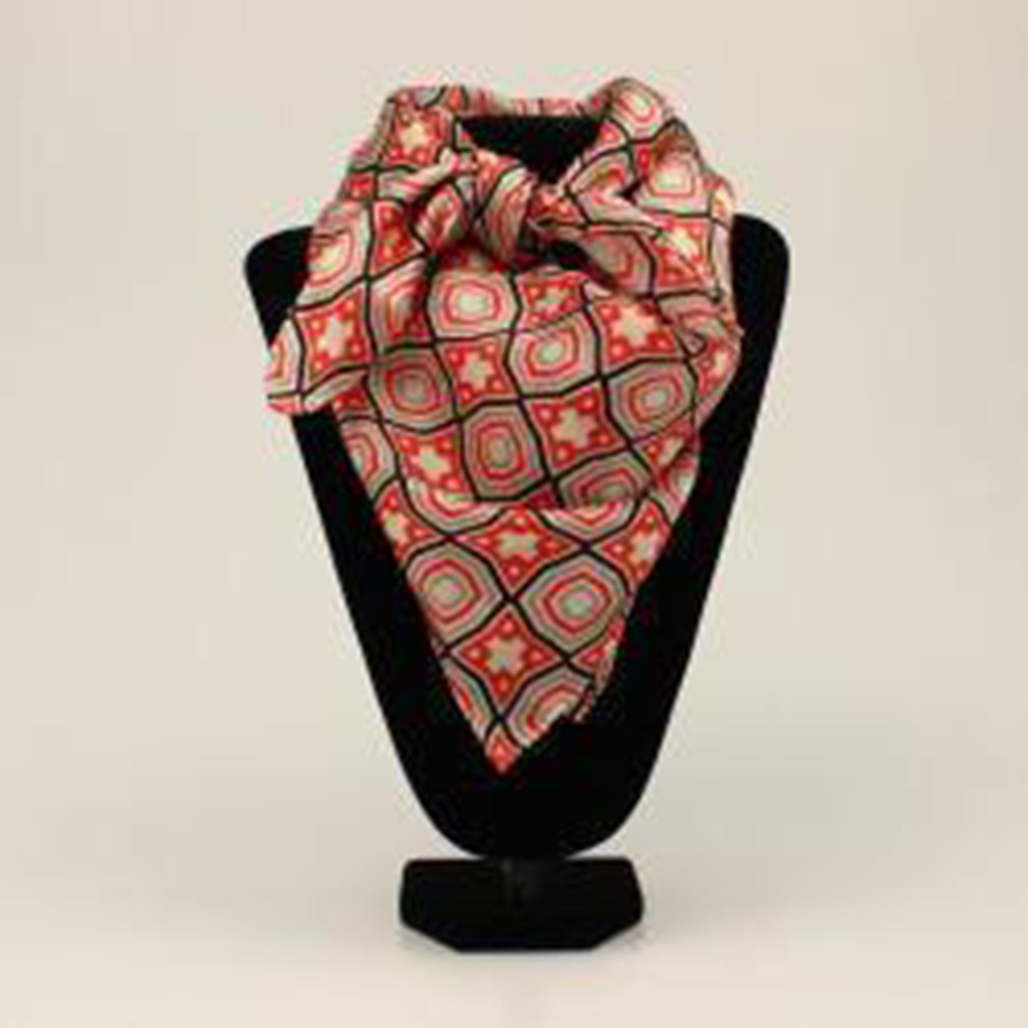 Red Piru Rag Red Geometric Wild Rag by M & F Western