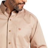 Ariat Men's Solid Khaki Twill Shirt