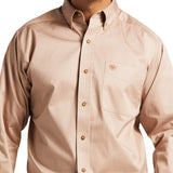 Ariat Men's Solid Khaki Twill Shirt