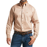Ariat Men's Solid Khaki Twill Shirt