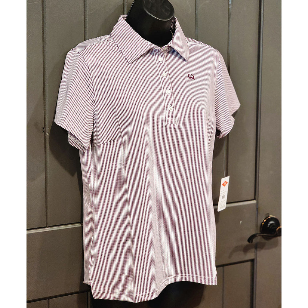 Cinch Women's Short Sleeve Purple Polo