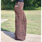 Leopard Wide Leg Jeans