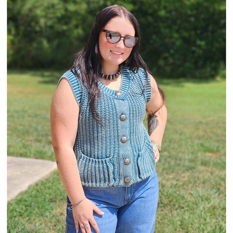 Teal Sweater Vest