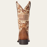 Ariat Women's Brown/Camo Patriotic Boots