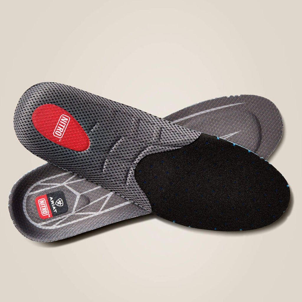 Ariat Ladies Nitro™ Round Toe Grey & Black Footbed Insole