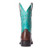 Ariat Women's Dark Cottage/Turquoise Square Toe Boots