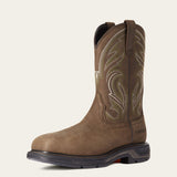 Ariat WorkHog XT Cottonwood Men's 11-inch Carbon Nano Toe Pull-On Western Work Boot front view