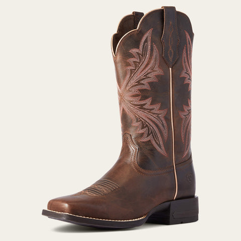 Ariat Women's West Bound Sassy Brown Square Toe Boots