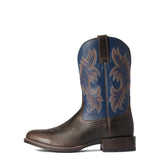 Ariat Men’s Stockman Ultra Wicker/Federal Blue Western Boots side view