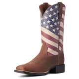 Ariat Ladies Round Up Patriot Stars & Stripes Western Boots