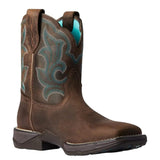 ARIAT Women's Anthem Shortie Western Boot Wide Square Toe medial view