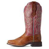 Full side view of Ariat Women's Pomegranate Primera StretchFit Western Boots.