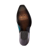 Bottom side view of Ariat x Pendleton Women's Turquoise Dixon Western Boots.