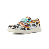 Ariat Ladies Hilo Moc Toe Buffalo Print Casual Shoes Side Angle VIew